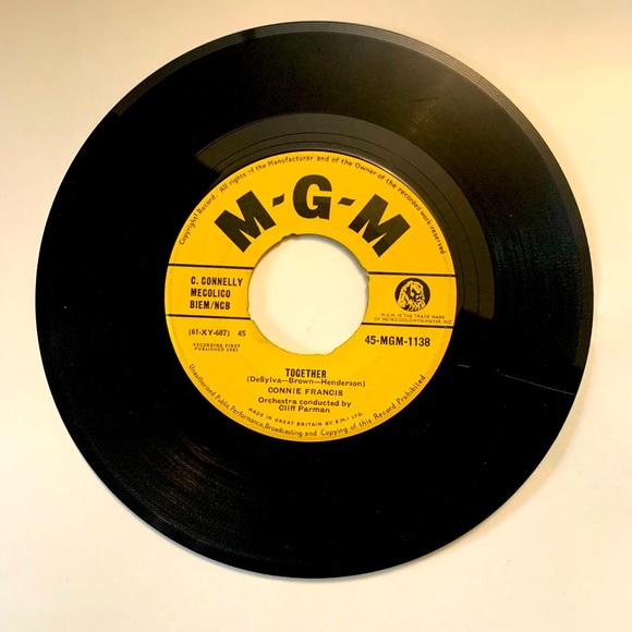 CONNIE FRANCIS - TOO MANY RULES / TOGETHER - MGM - Picture 2 of 2